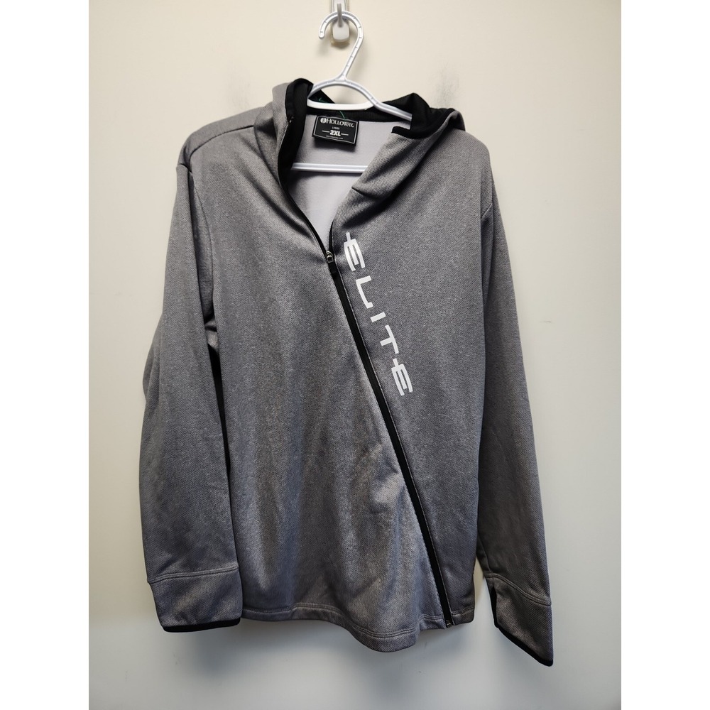 Holloway Women's Crossover Zip Artillery Angled Jacket Gray Size 2XL